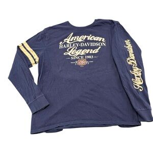 Harley Davidson American Legend Milwaukee Double Sided Long Sleeve Shirt